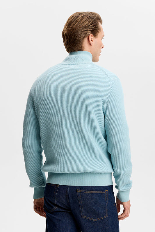 Alexis Full Zip Cardigan / Forget-Me-Not