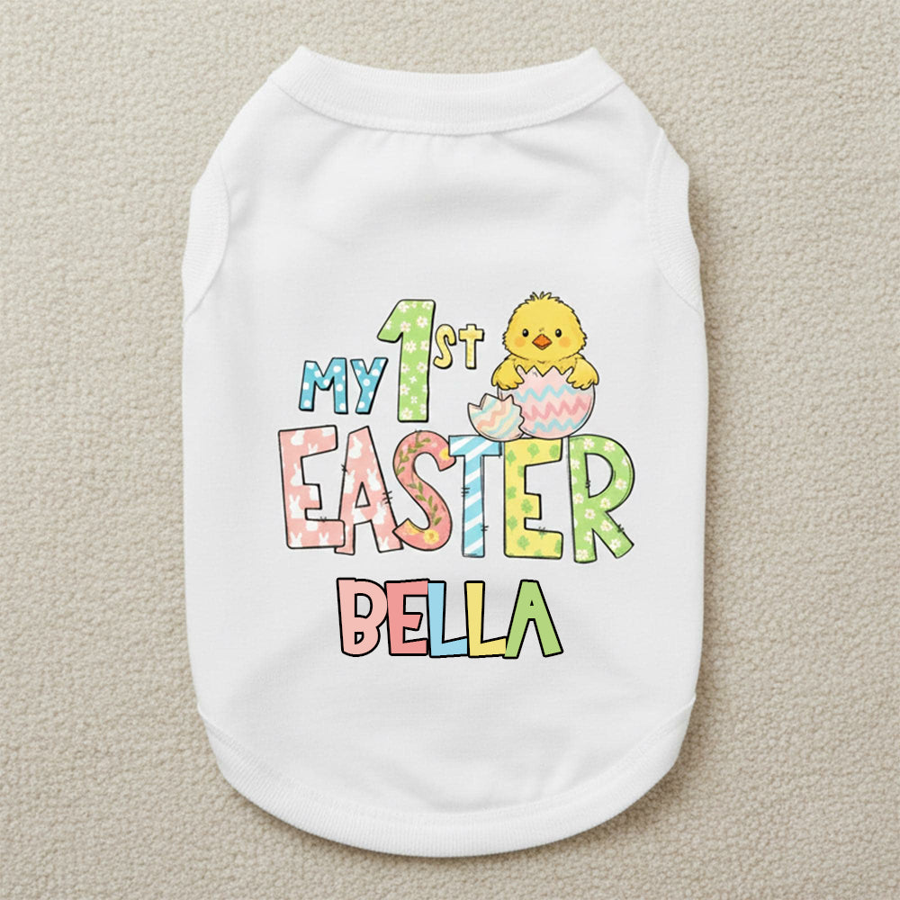 Personalisiertes "Erstes Ostern" T-Shirt für Haustiere | inCloth35