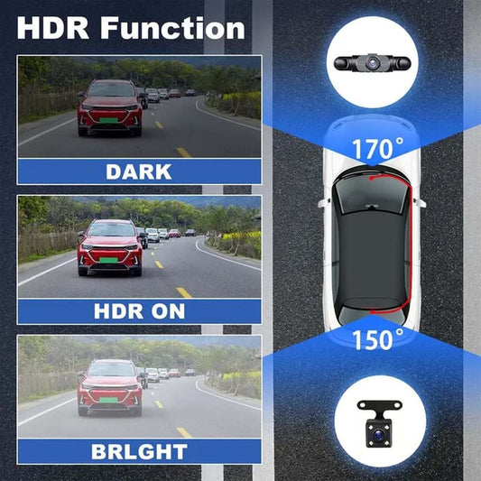 🎁NUR HEUTE 49% RABATT🔥Komplettes Auto-Dashcam-System mit Rundumsicht