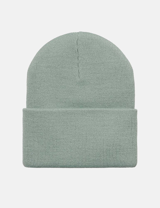 Uhr-Beanie-Mütze – Nebliges Salbeigrün