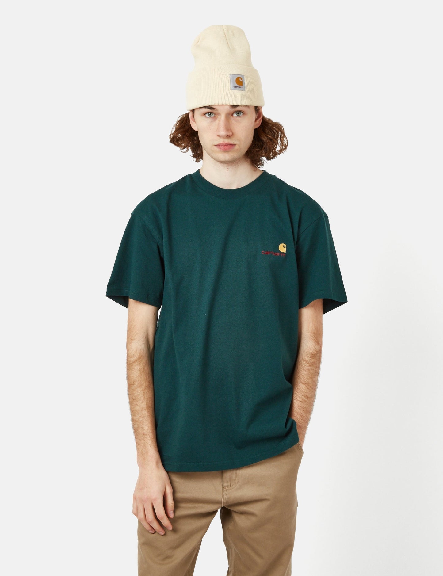 American Script T-Shirt (Organic) - Piscine Blue