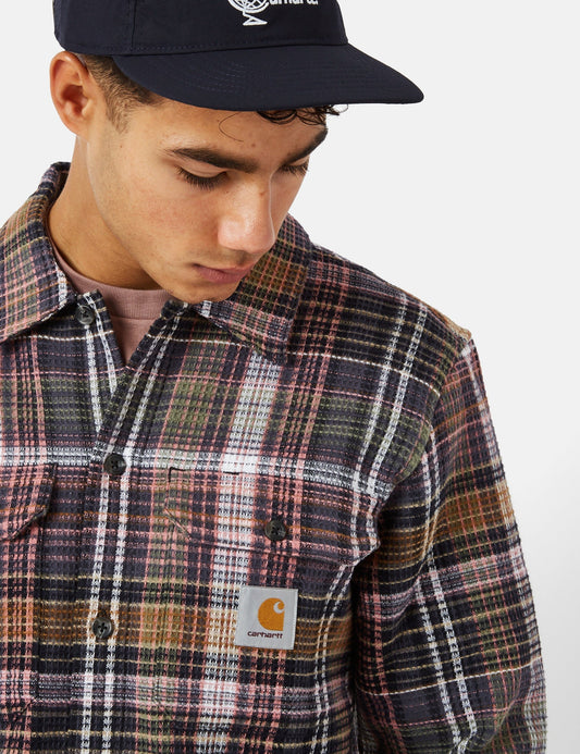 Chemise Valmon (coupe droite) - Valmon à carreaux/Marron Hamilton