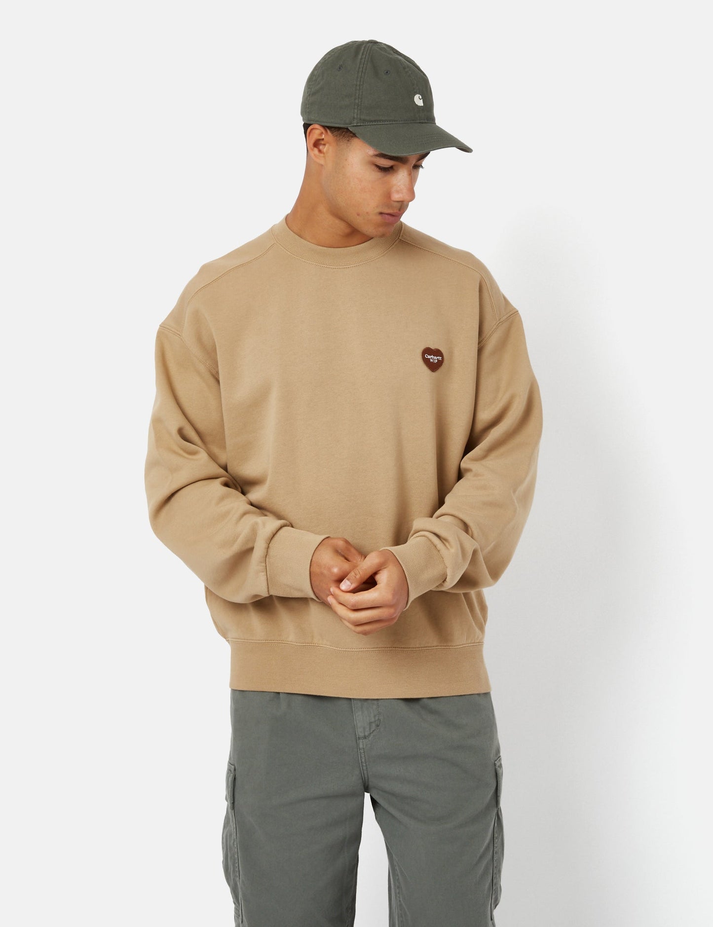 Sweatshirt mit Herz-Applikation – Blau