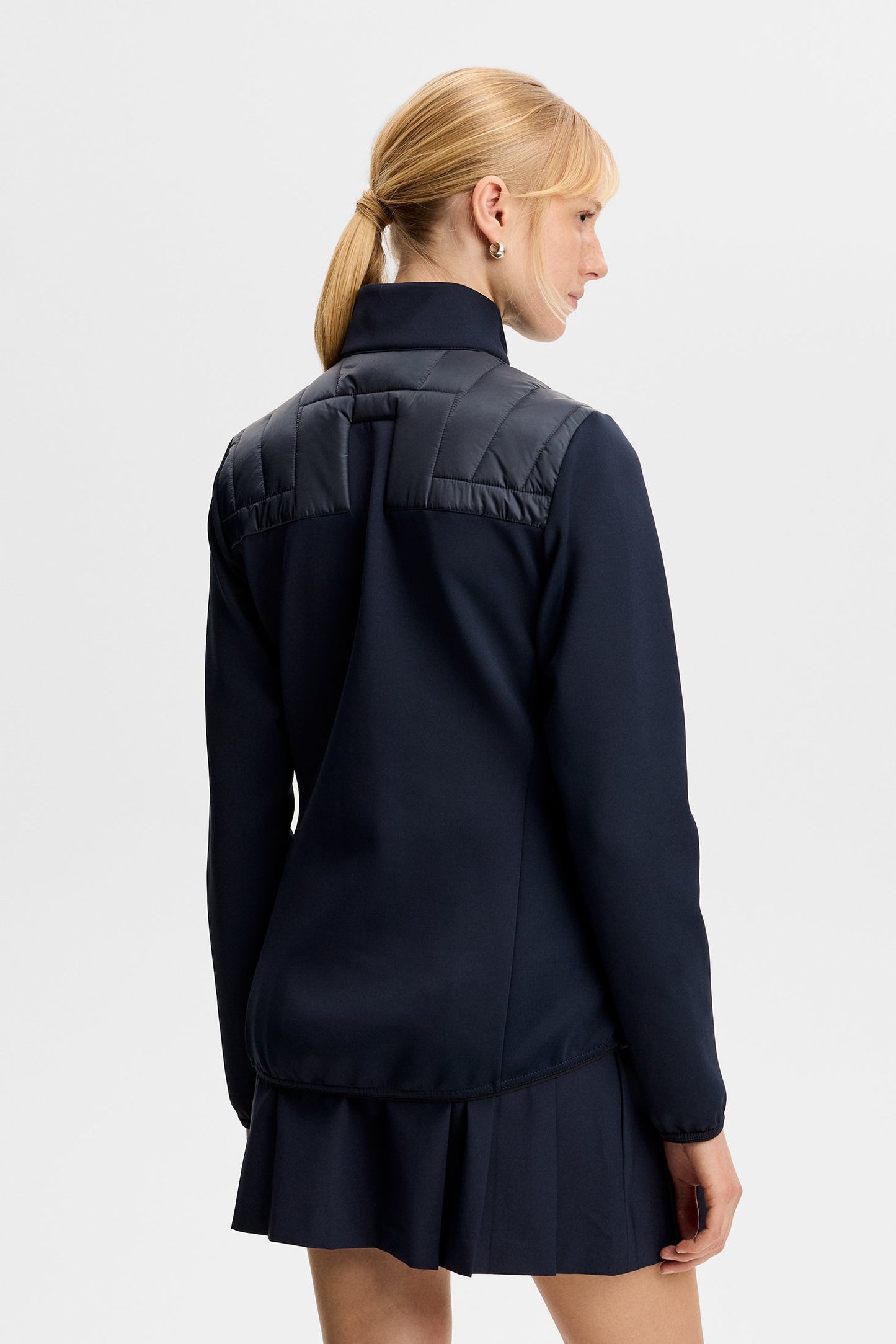 Holma Quilt Hybrid Jacket / Navy