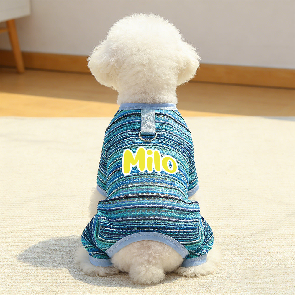 Combinaison rayée personnalisée pour chien | inCloth47
