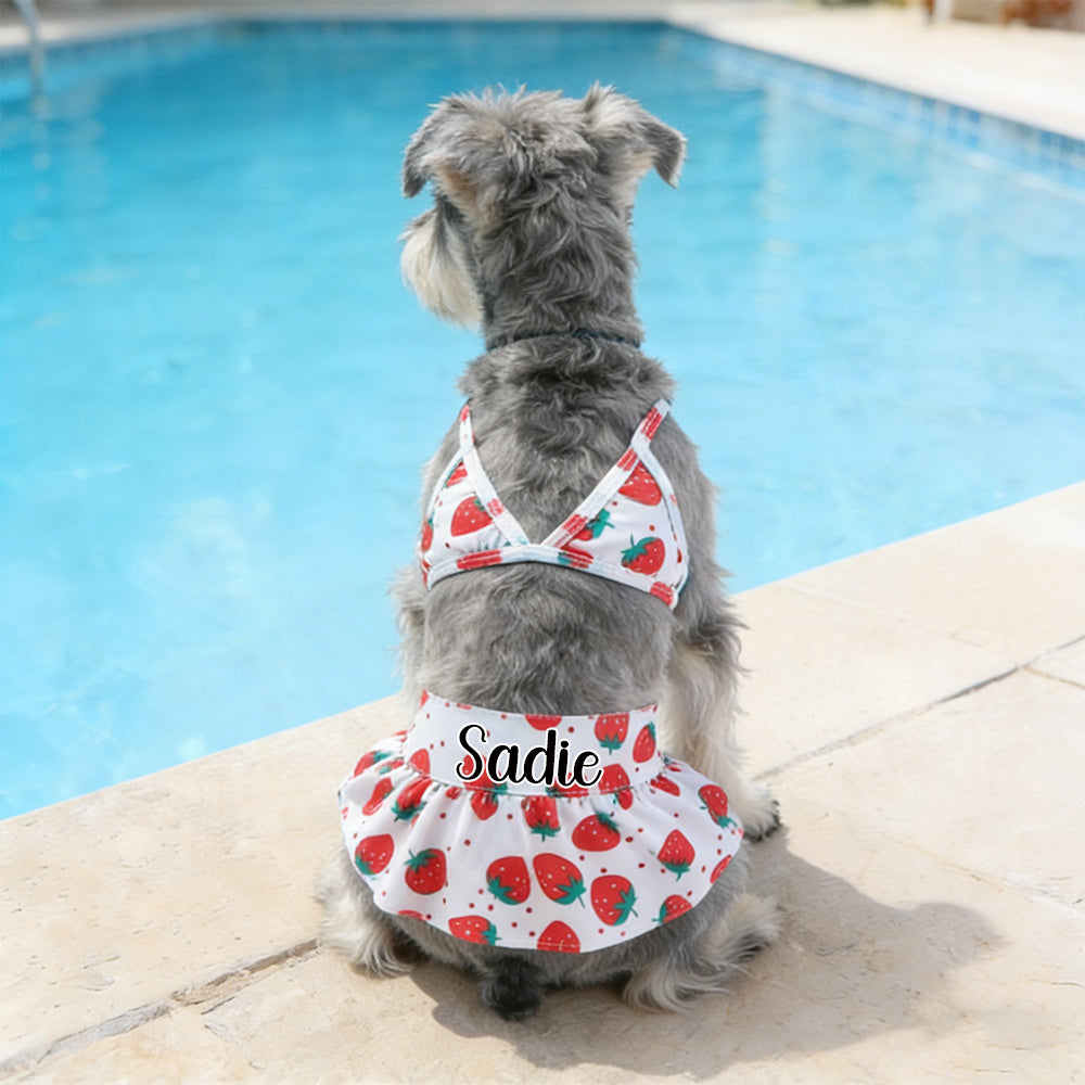 Personalized Pet Bikini Swimsuit Set | inCloth43