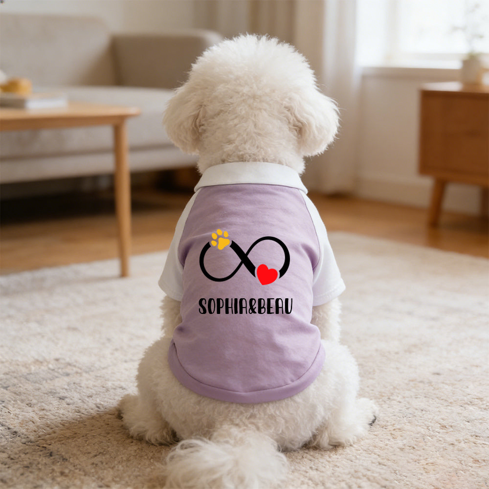 T-shirt personnalisé color-block pour animaux Fête des Mères | inCloth42