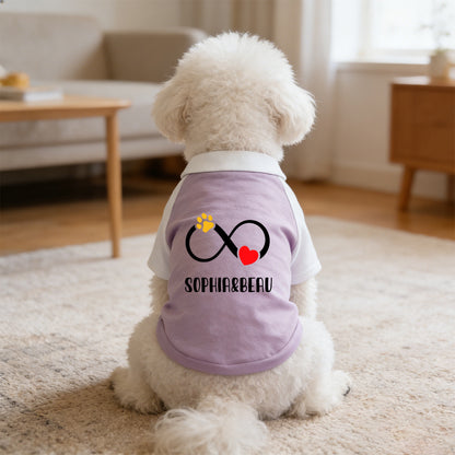 Personalized Mother's Day Color-Block Pet T-shirt  | inCloth42