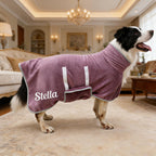 Personalized  Embroidered Name Absorbent Quick Dry Pet Towel Coat | inCloth74