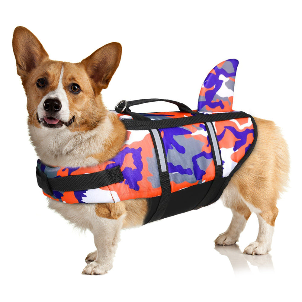 floaty - dog life jacket with head rest