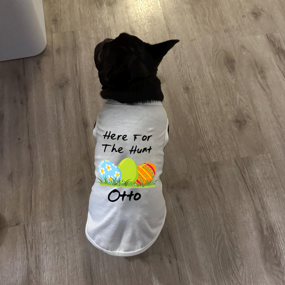 T-shirt personnalisé de Pâques pour animaux de compagnie | inCloth13