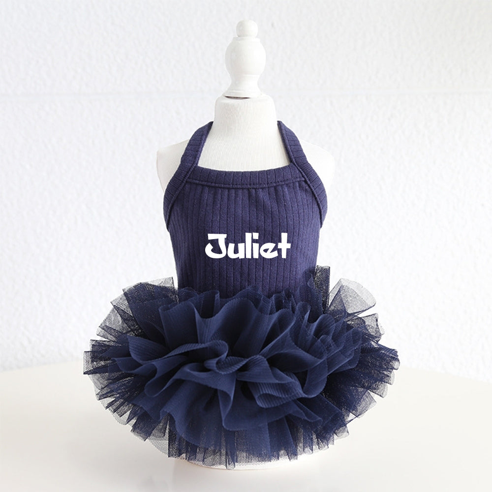 Personalisiertes Haustier-Tutu-Kleid mit Namen | inCloth40
