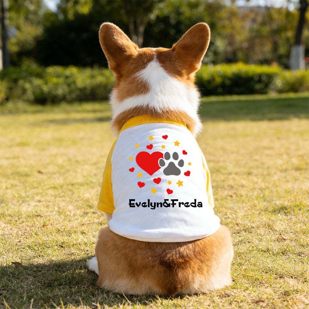 T-shirt personnalisé color-block pour animaux Fête des Mères | inCloth42