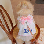Personalized Pet Floral Bowknot Dress | inCloth38