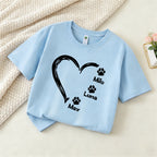 Personalized Mother's Day Pet Mom Heart T-Shirt | inCloth58