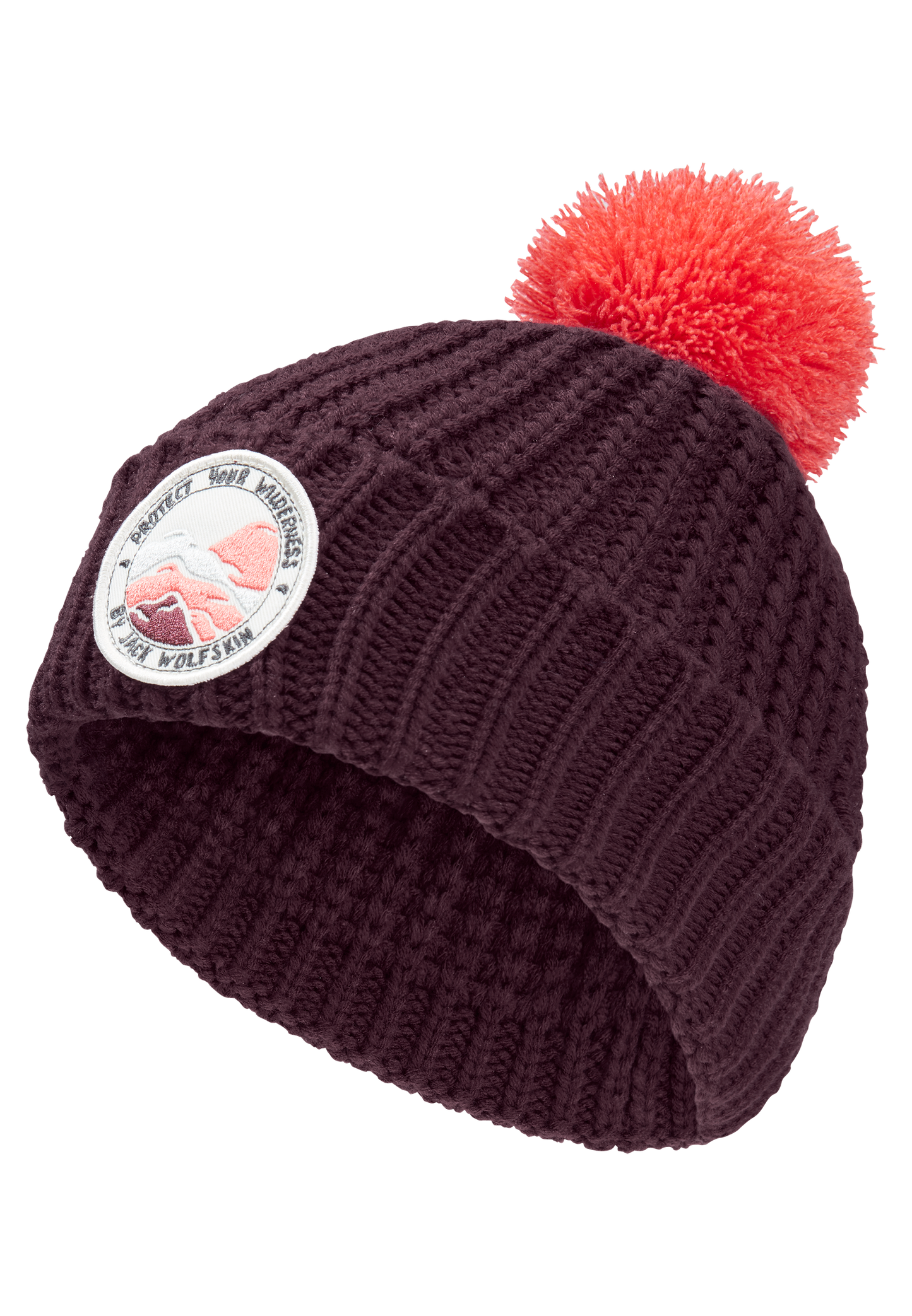POMPOM BADGE BEANIE K