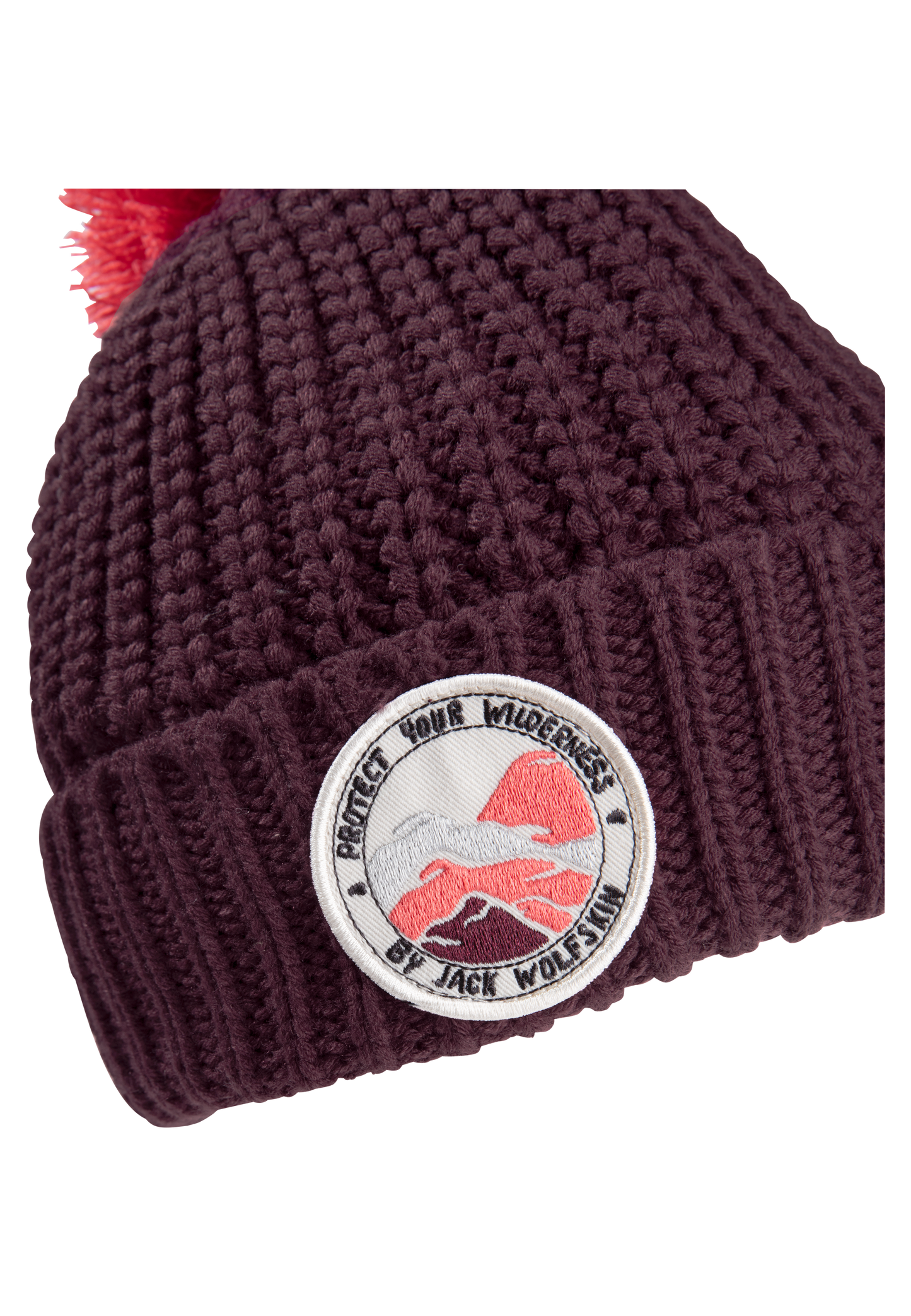 POMPOM BADGE BEANIE K