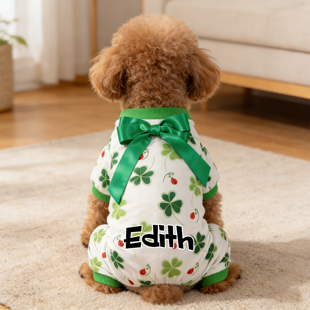 Personalized Pet Lucky St. Patrick's Day Jumpsuit | inCloth07
