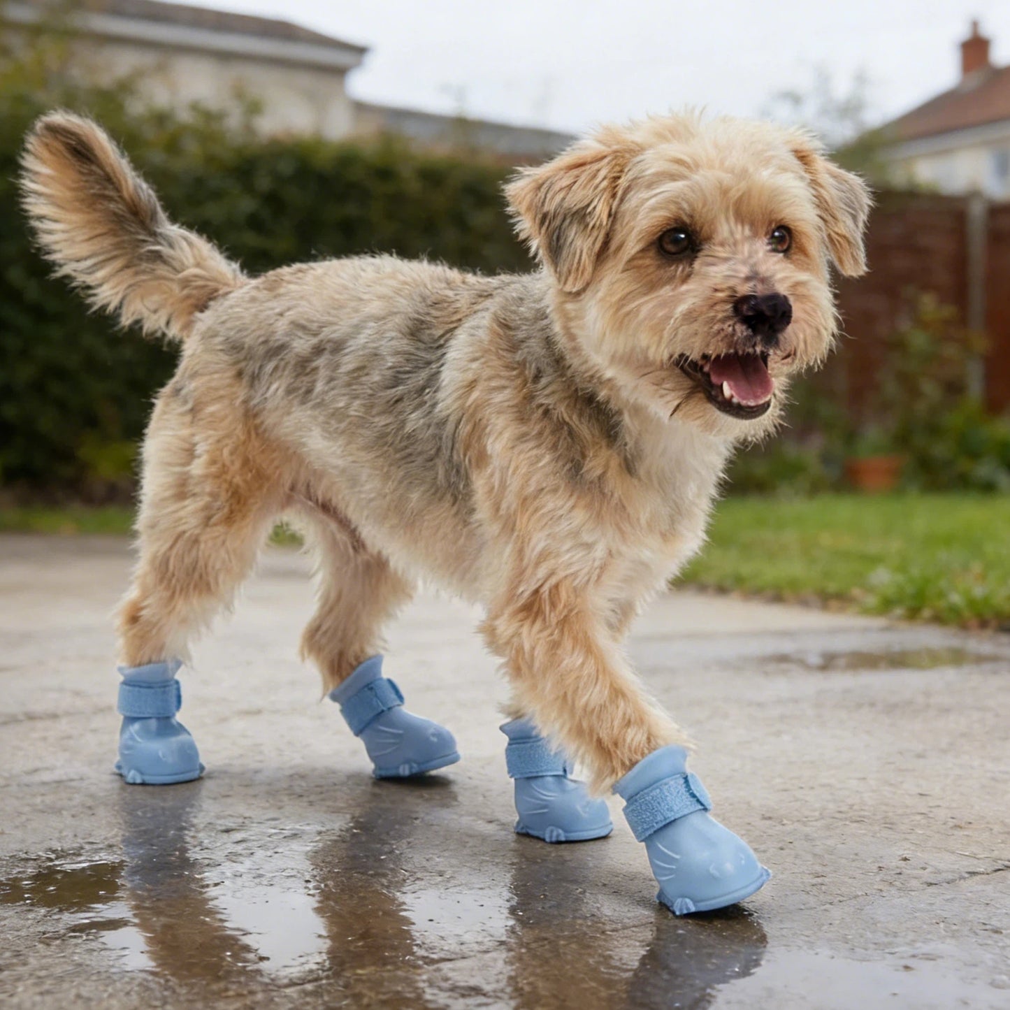 Waterproof Rubber Dog Boots with Non-Slip Sole | inAccs19