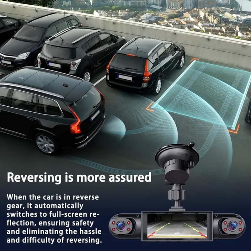 🎁DERNIER JOUR 49% DE RÉDUCTION🔥Système de dashcam de voiture avec vision complète