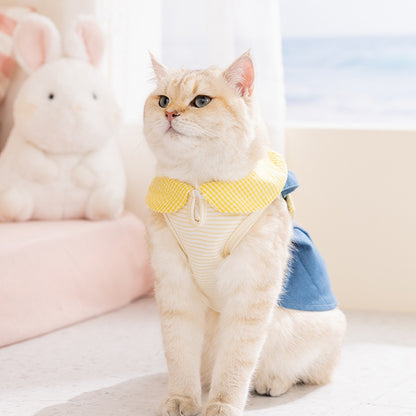 Personalized Name Pet Denim Overalls Dress  | inCloth59