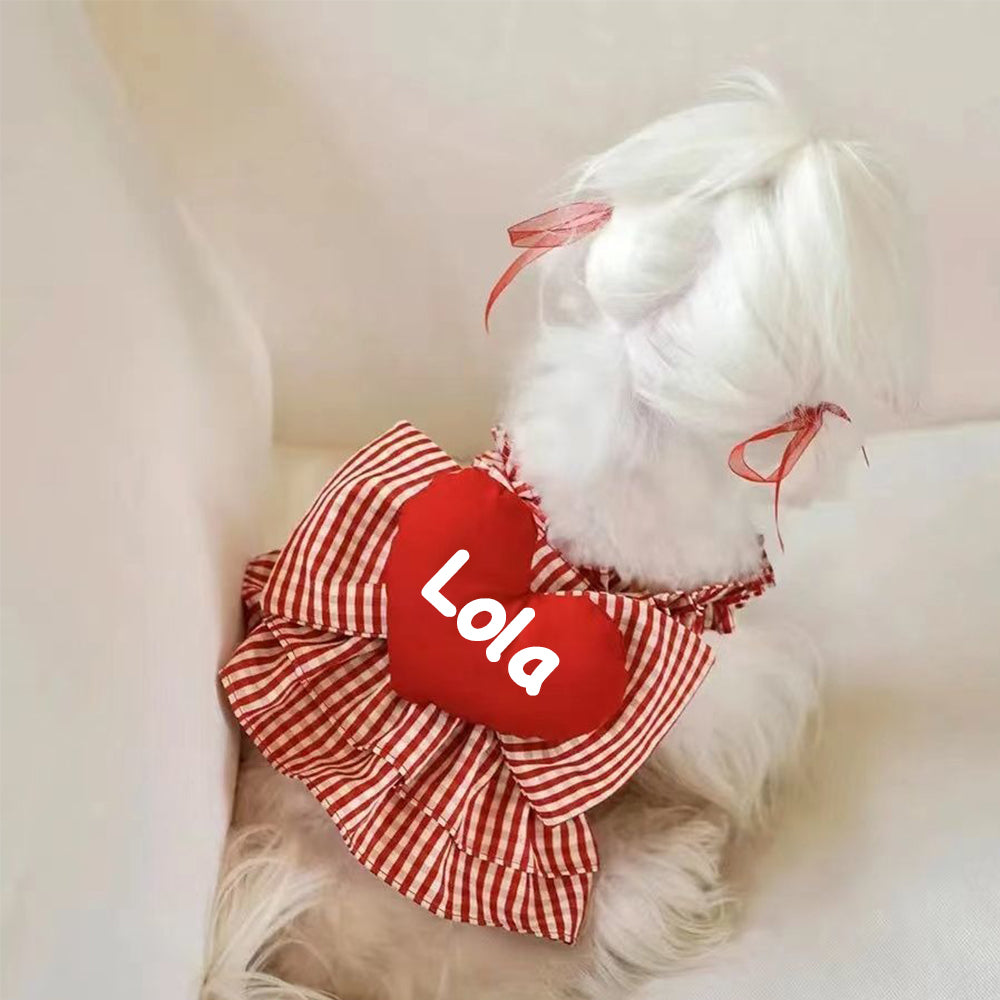 Personalisiertes Haustier-Valentinstags-Kleid | inCloth02