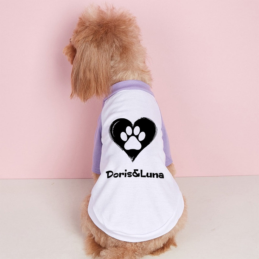 T-shirt personnalisé color-block pour animaux Fête des Mères | inCloth42