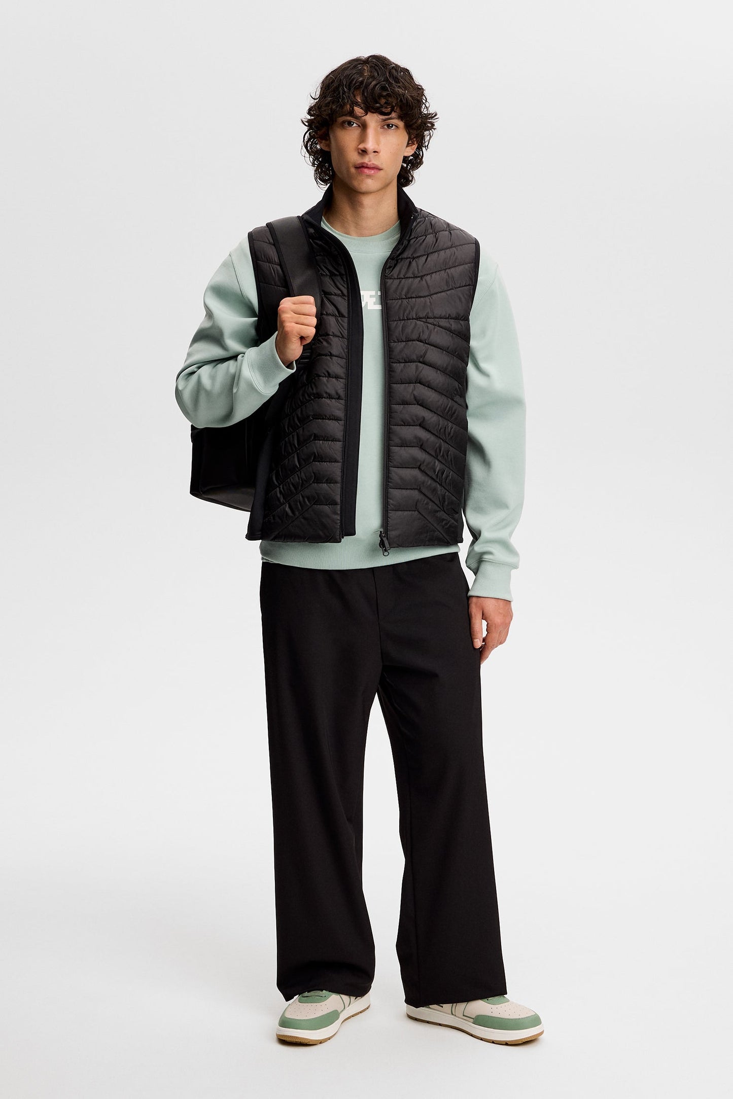 Club Printed  Crew Neck / Jadeite