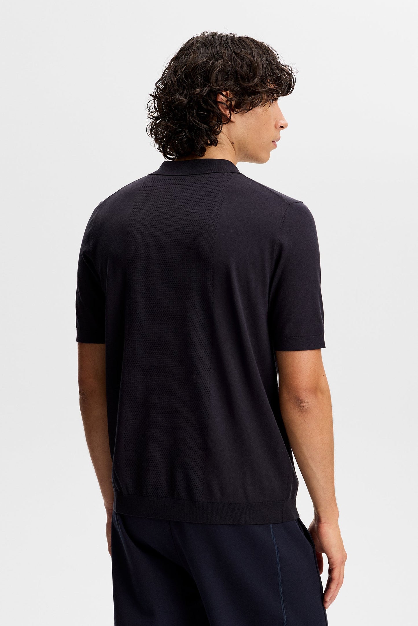 Reymond Seasonal Knit Polo / Navy
