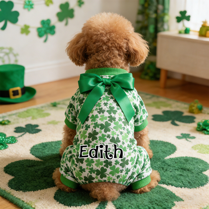 Personalized Pet Lucky St. Patrick's Day Jumpsuit | inCloth07