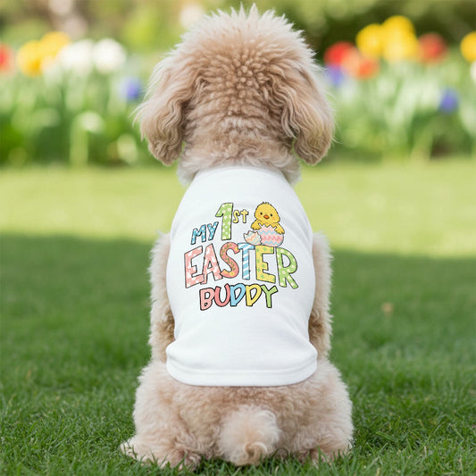T-shirt personnalisé mon premier Pâques pour animaux de compagnie | inCloth35