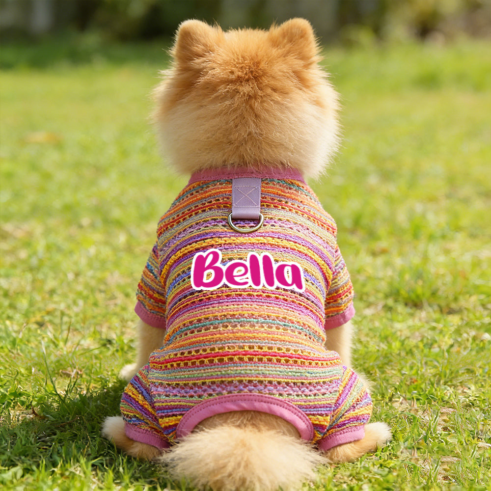 Combinaison rayée personnalisée pour chien | inCloth47