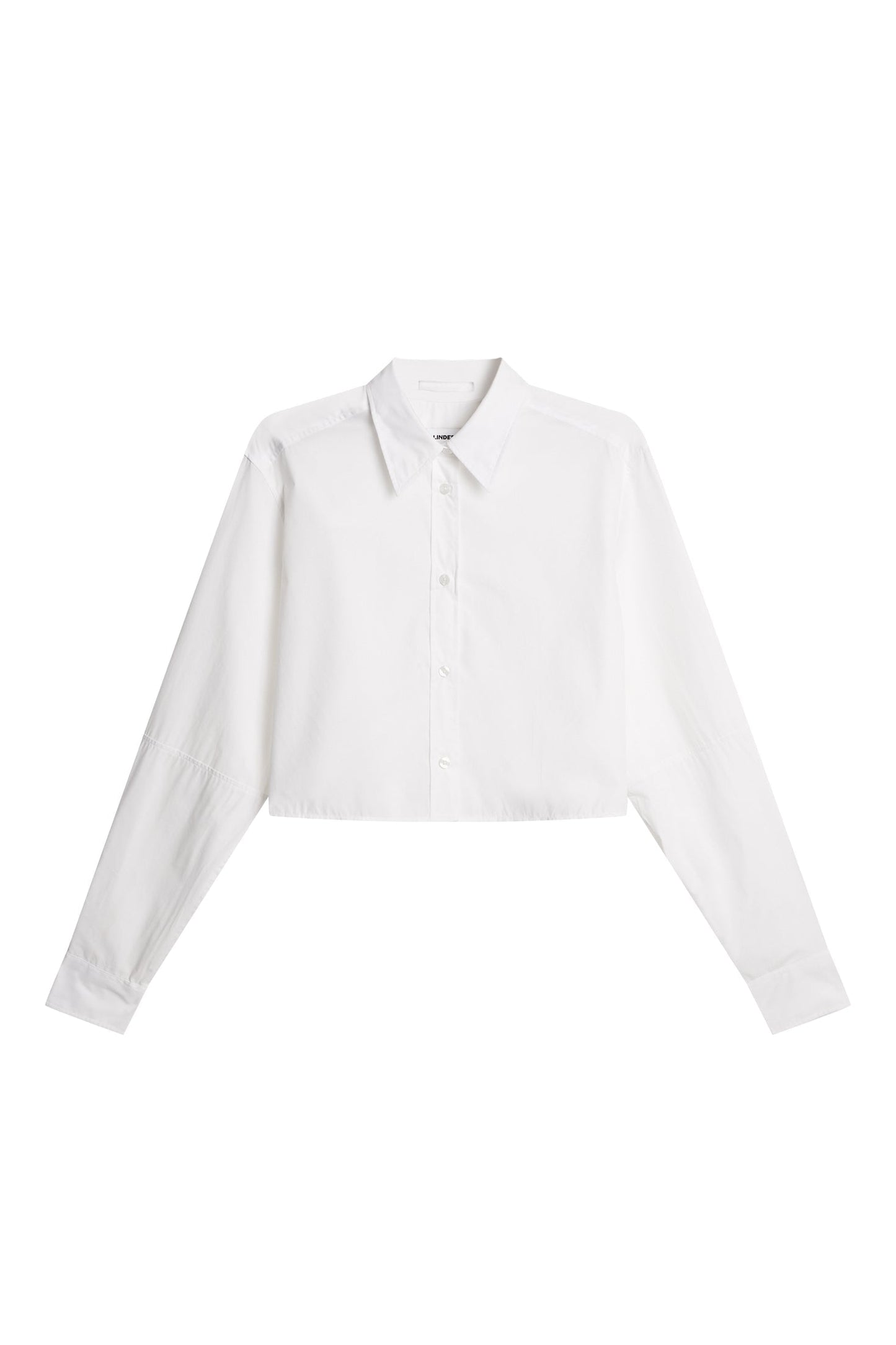 Jelina Cotton Solid Shirt / White