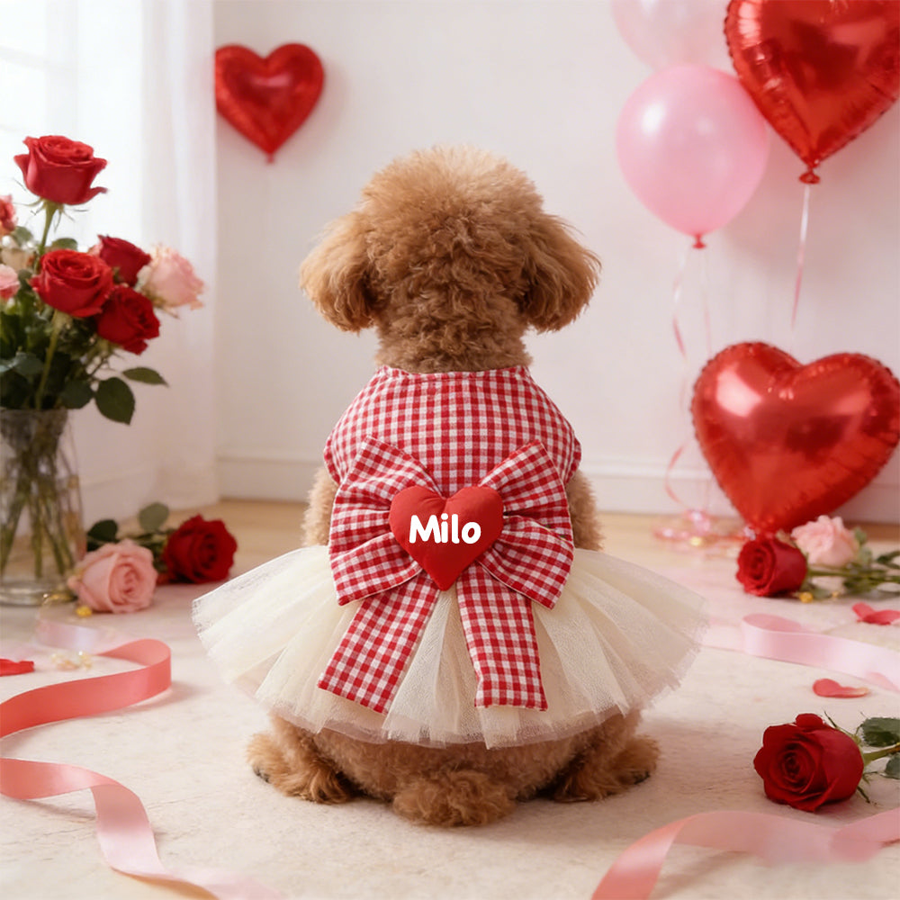 Personalisiertes Haustier-Valentinstags-Kleid | inCloth02