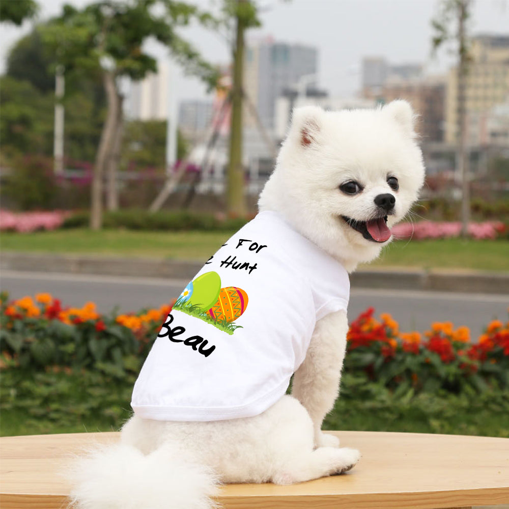 T-shirt personnalisé de Pâques pour animaux de compagnie | inCloth13