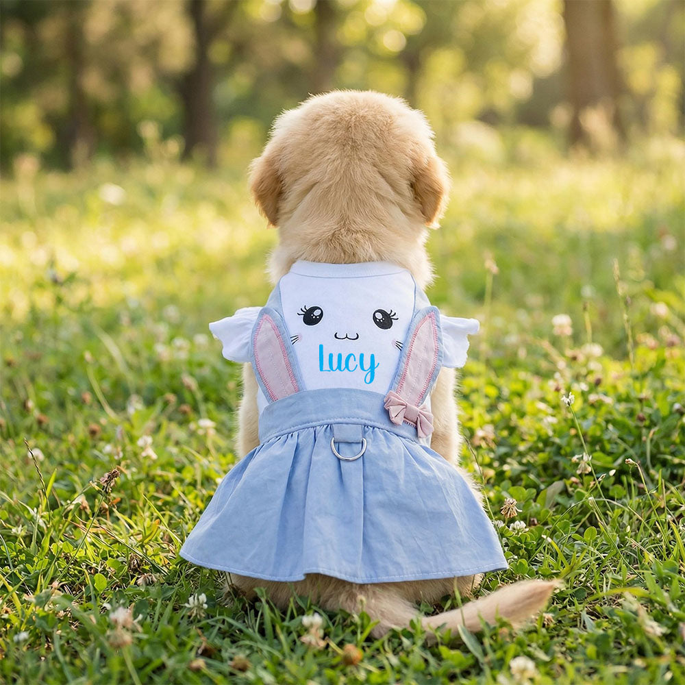 Personalisiertes Osterhasen Prinzessinnen Outfit mit Namen | inCloth33