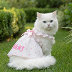 Personalized Pet Floral Bowknot Dress | inCloth38