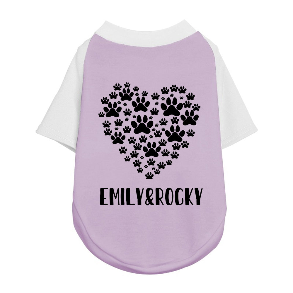 T-shirt personnalisé color-block pour animaux Fête des Mères | inCloth42