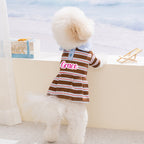Personalized Name Summer Pet Striped Dress | inCloth48