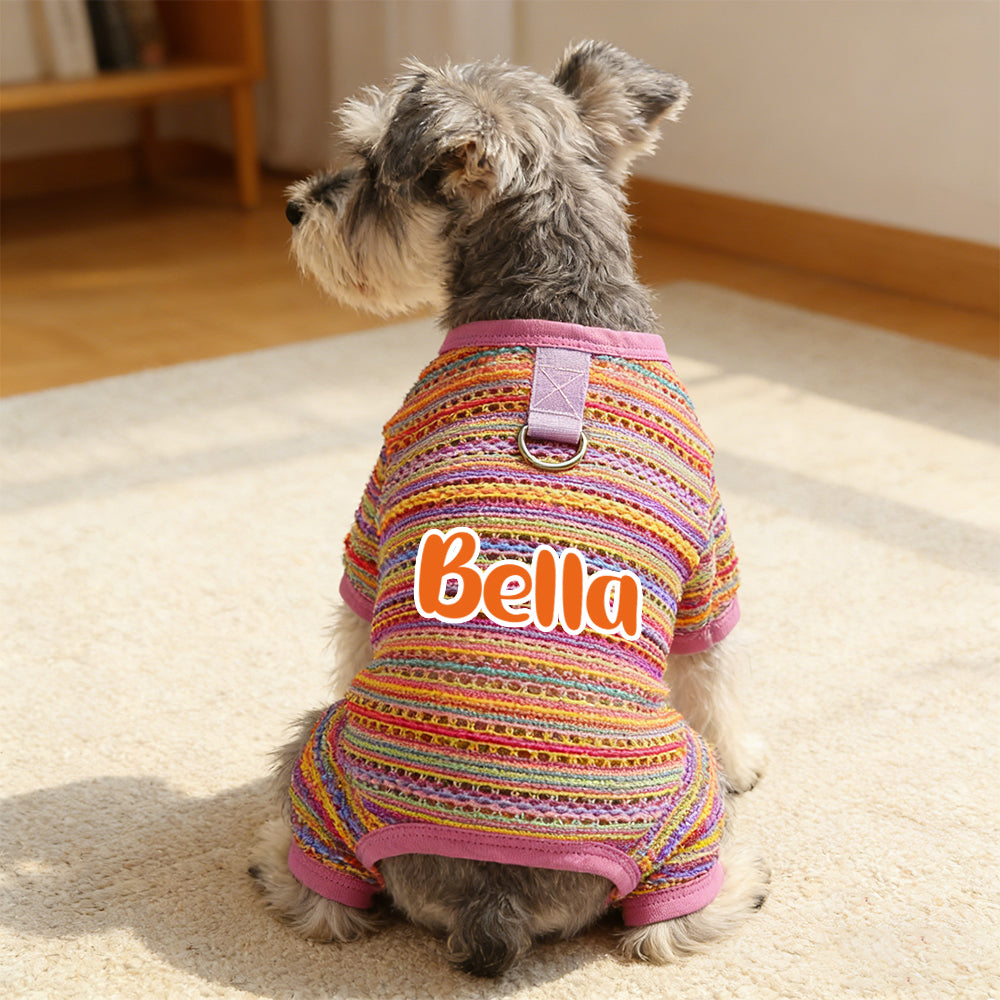Combinaison rayée personnalisée pour chien | inCloth47