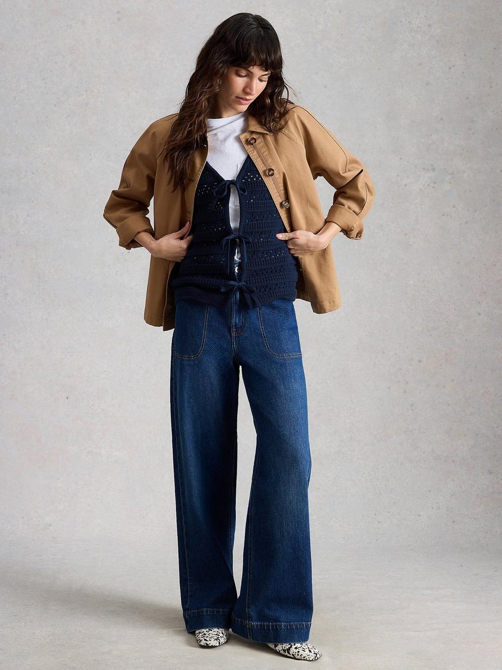 Tia Wide Leg Full Length Jean