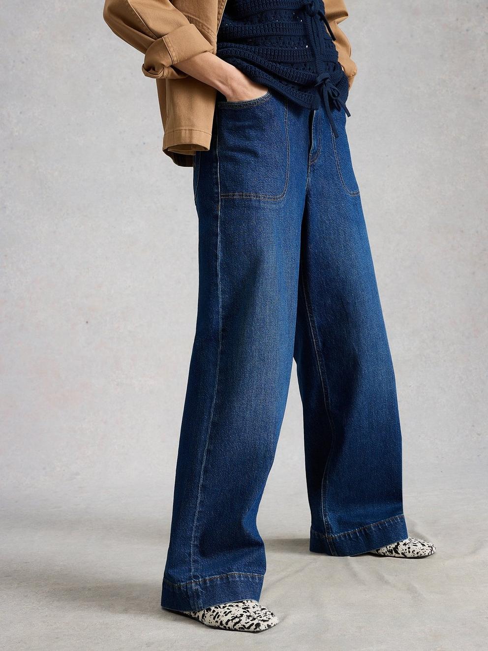 Tia Wide Leg Full Length Jean
