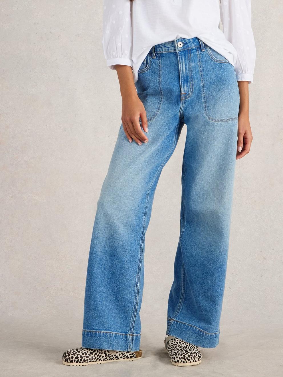 Tia Wide Leg Full Length Jean