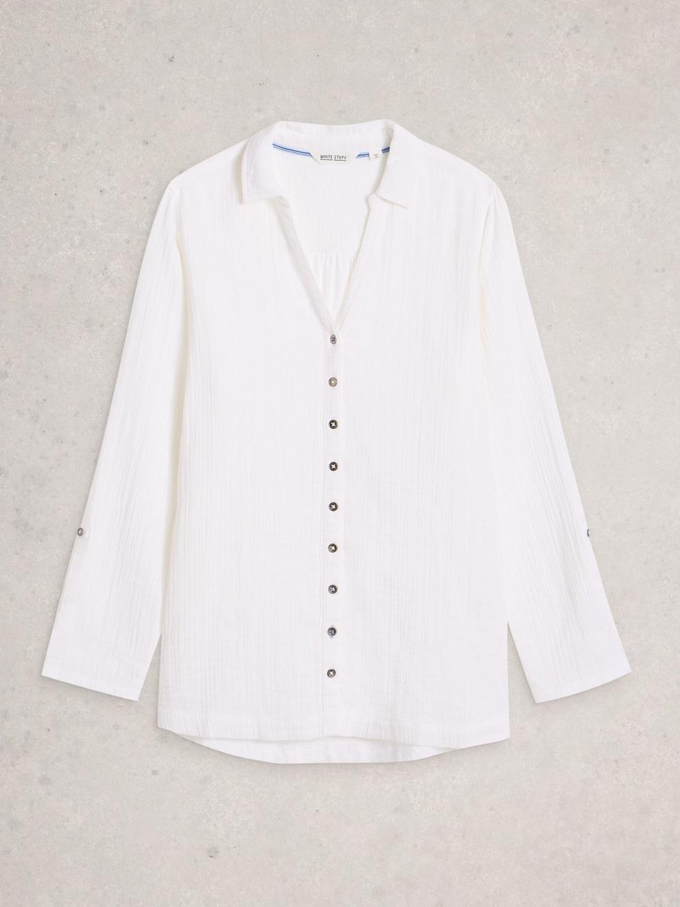 Annie Double Cloth Collared Longline