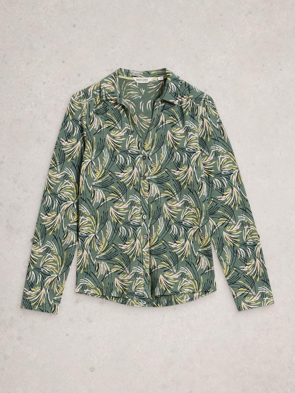 Womens Jersey Annie Collared Shirt