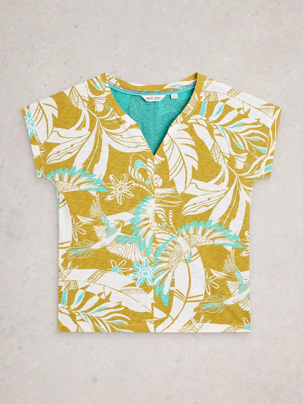 Nelly Print Notch Neck Tee