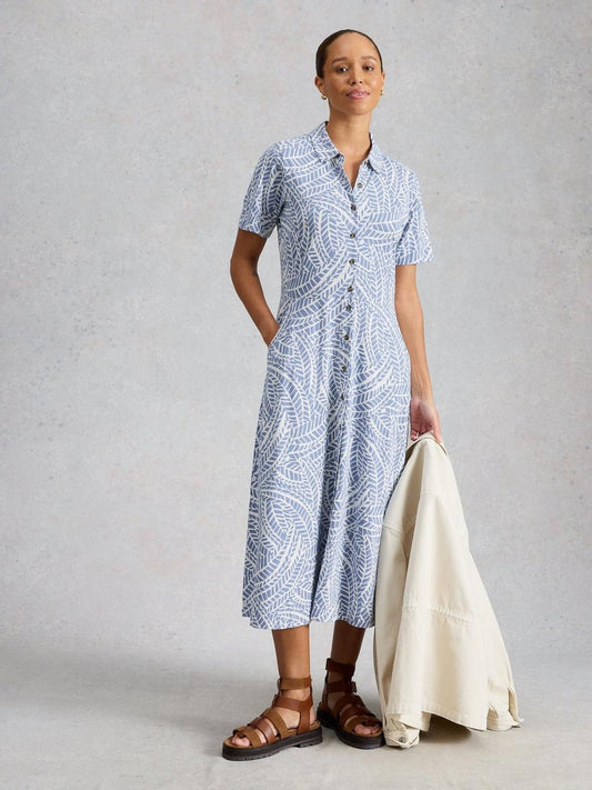Rua Print Jersey Shirt Dress