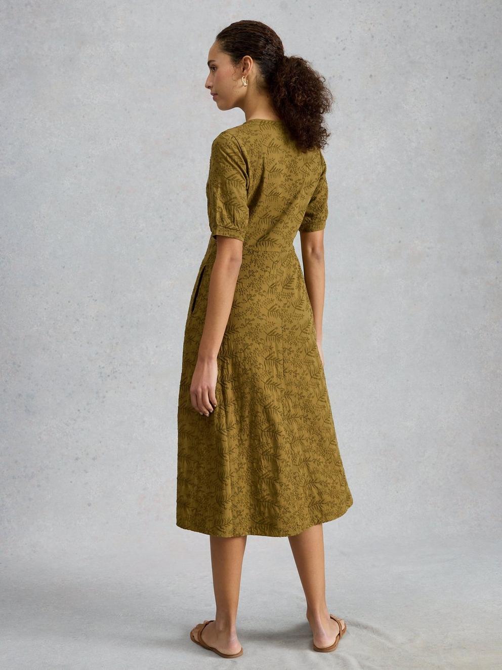 Megan Embroidered Jersey Dress