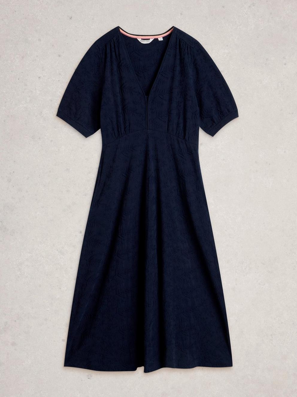 Megan Embroidered Jersey Dress