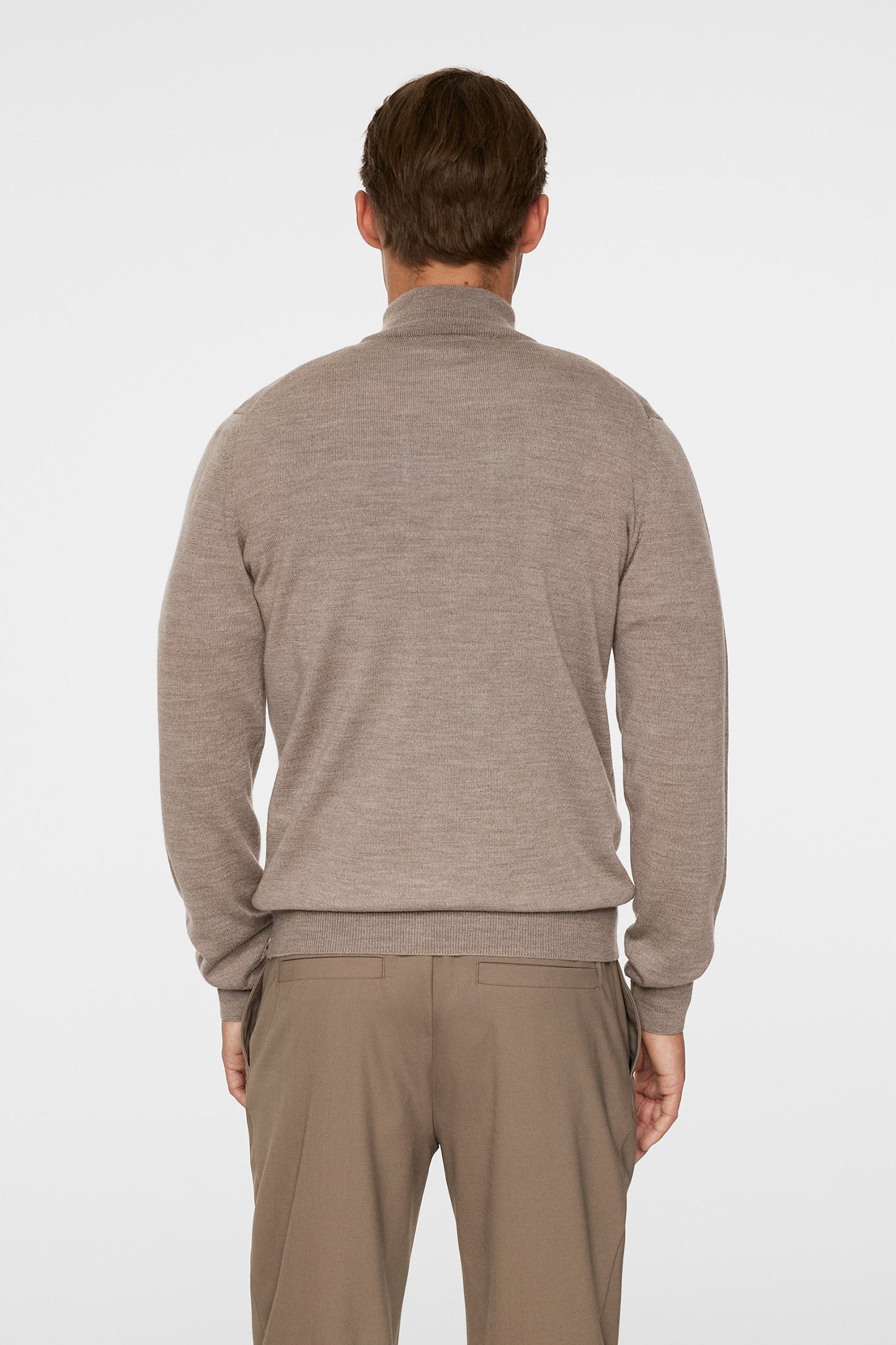 Kiyan Merino Quarter Zip / Brindle Melange